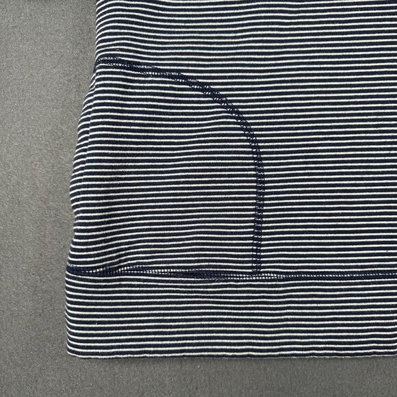 Florida State of Mine Womens Small Navy Blue White Striped Pullover 1/4 Button - Picture 2 of 9